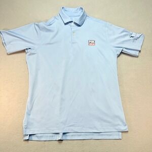 Fairway & Greene Golf Polo FOX USGA Logo Short Sleeve Light Blue Large, Sports